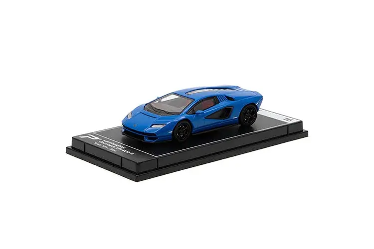 PosterCars - Lamborghini Countach LPI 800-4 Blue - Scala 1/64 H16