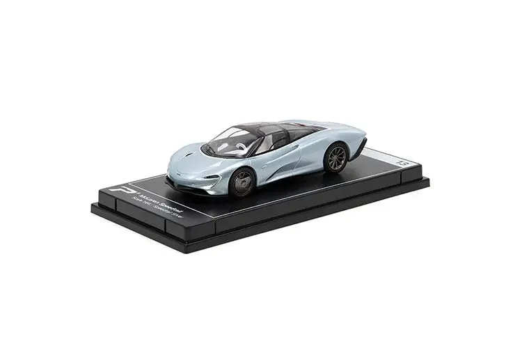 PosterCars - McLaren Speedtail (Speedtail Silver) - Scala 1/64 H13