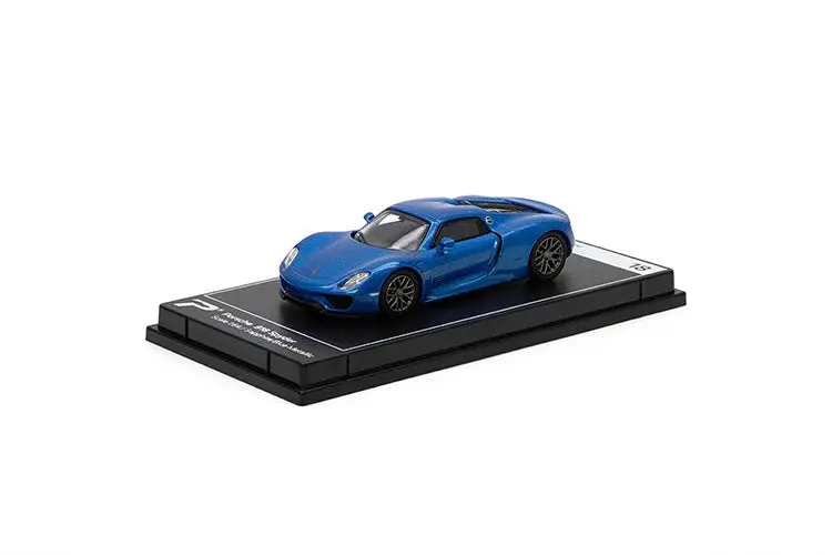 PosterCars - Porsche 918 Spyder Sapphire Blue Metallic - Scala 1/64 H18