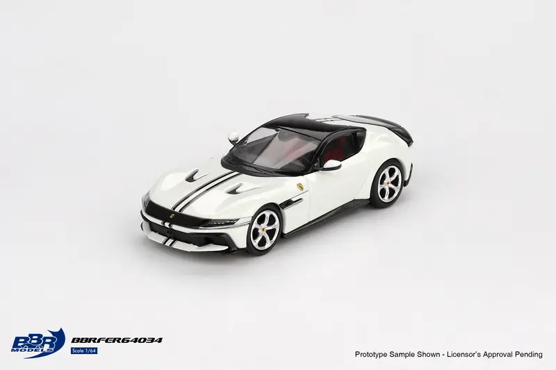 [PRE-ORDER] BBR Models - Ferrari 12 Cilindri Bianco Avus 2024 - Scala 1/64 BBRFER64034
