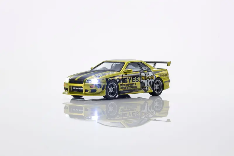 [PRE-ORDER] Kyosho - Nissan Skyline GTR (R34) MOONEYS 1 with led 2026 - Scala 1/64 07134LM1