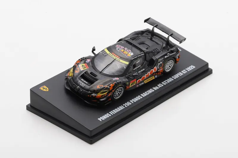 [PRE-ORDER] Looksmart - FERRARI 296 PONOS RACING No.45 GT300 SUPER GT 2025 - Scala 1/64 LS64G25045