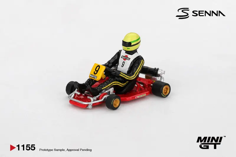 [PRE-ORDER] - Mini GT - Ayrton Senna Kart Formula #9 AYRTON SENNA DA SILVA KARTING WORLD CHAMPIONSHIP 1981 - Scala 1-64   MGT01155-L
