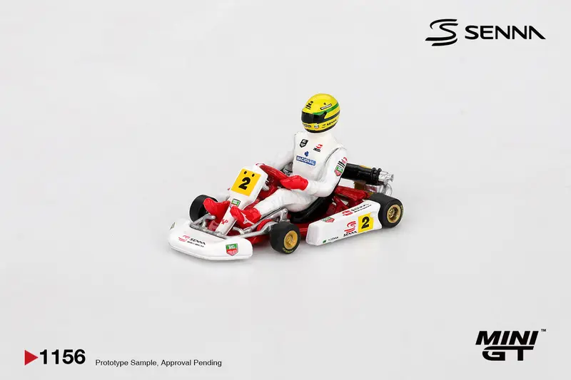 [PRE-ORDER] - Mini GT - Ayrton Senna Kart Formula K #2 AYRTON SENNA DA SILVA MASTERS OF PARIS-BERCY 1993 - Scala 1-64   MGT01156-L