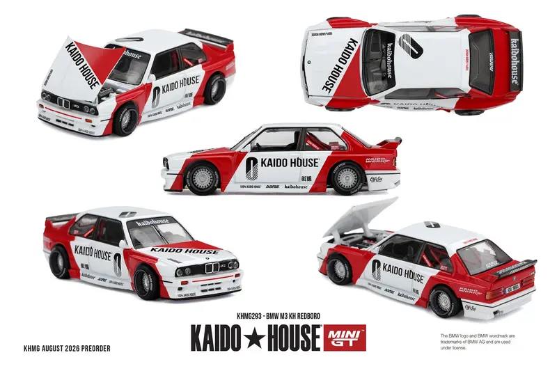 [PRE-ORDER] Mini GT - BMW M3 (E30) KH REDBORO 1989 - Kaido House - Scala 1/64 KHMG293