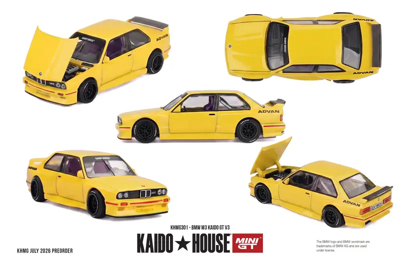 [PRE-ORDER] Mini GT - BMW M3 Kaido GT V3 1989 - Kaido House - Scala 1/64 KHMG301