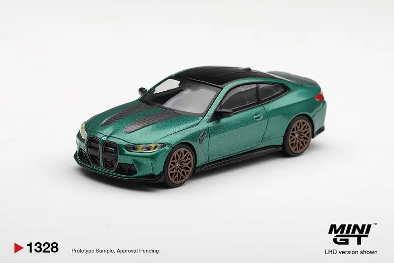 [PRE-ORDER] Mini GT - BMW M4 CS Frozen Isle of Man Green Metallic 2024 - Scala 1/64 MGT01328-L