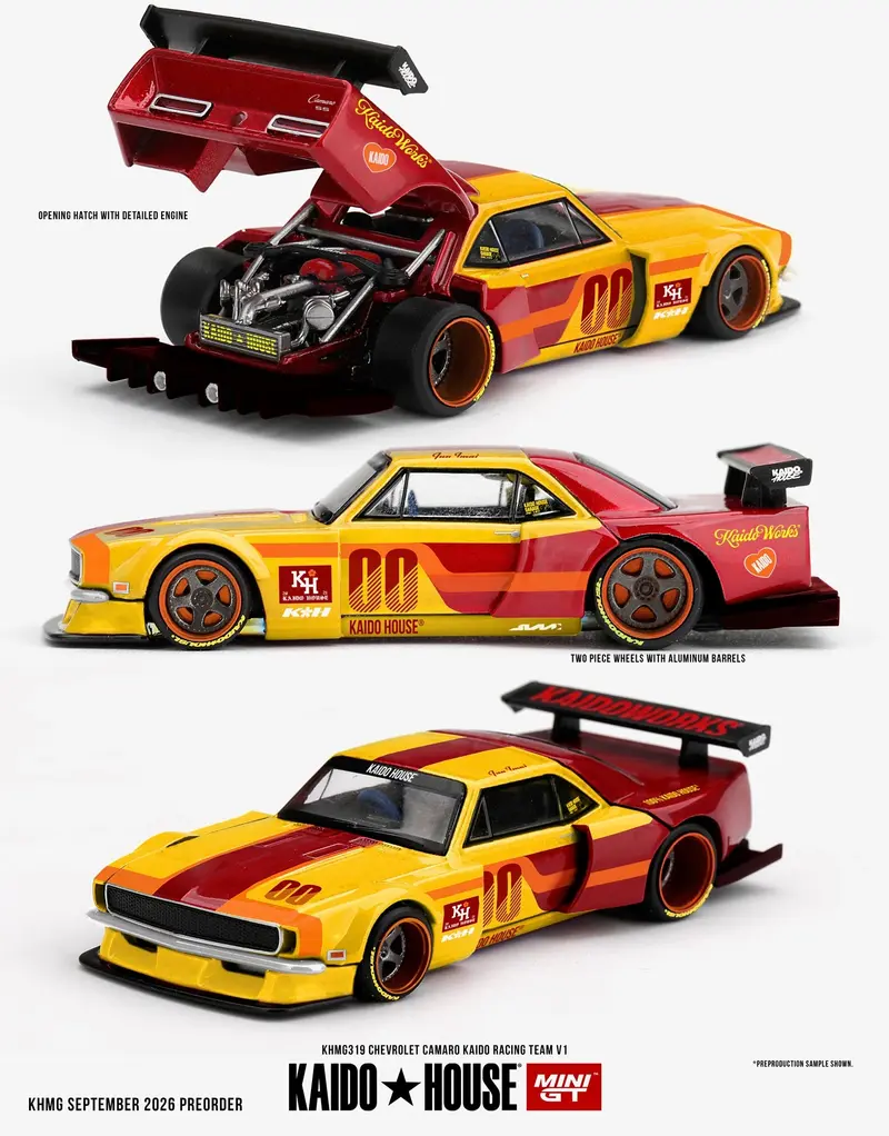 [PRE-ORDER] Mini GT - Chevrolet Camaro Kaido Racing Team V1 1979 - Kaido House - Scala 1/64 KHMG319