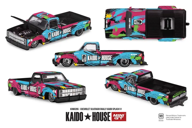 [PRE-ORDER] Mini GT - Chevrolet Silverado Dually Kaido Splash V1 1990 - Kaido House - Scala 1/64 KHMG285