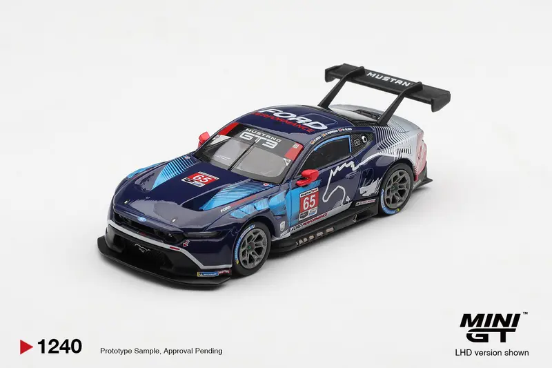 [PRE-ORDER] Mini GT - Ford Mustang GT3 #65 Ford Multimatic Motorsports 2025 IMSA Daytona 24 Hrs Winner - Scala 1/64 MGT01240-L