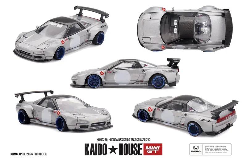 [PRE-ORDER] Mini GT - Honda NSX Test Car Spec V2 1990 - Kaido House - Scala 1/64 KHMG279