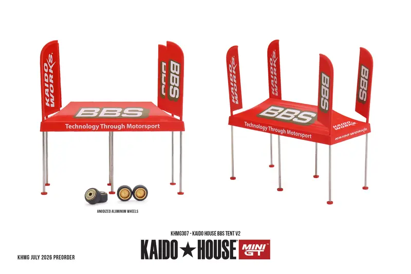 [PRE-ORDER] Mini GT - Kaido House BBS Tent V2 2026 - Kaido House - Scala 1/64 KHMG307