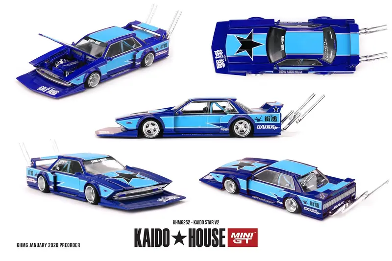 [PRE-ORDER] - Mini GT - KAIDO STAR V2 1985 - Kaido House - Scala 1/64 KHMG252