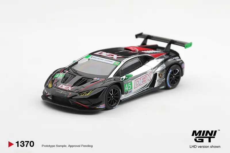 [PRE-ORDER] Mini GT - Lamborghini Huracan GT3 EVO2 #45 DEX Racing 2025 IMSA Chevrolet Grand Prix - Scala 1/64 MGT01370-L