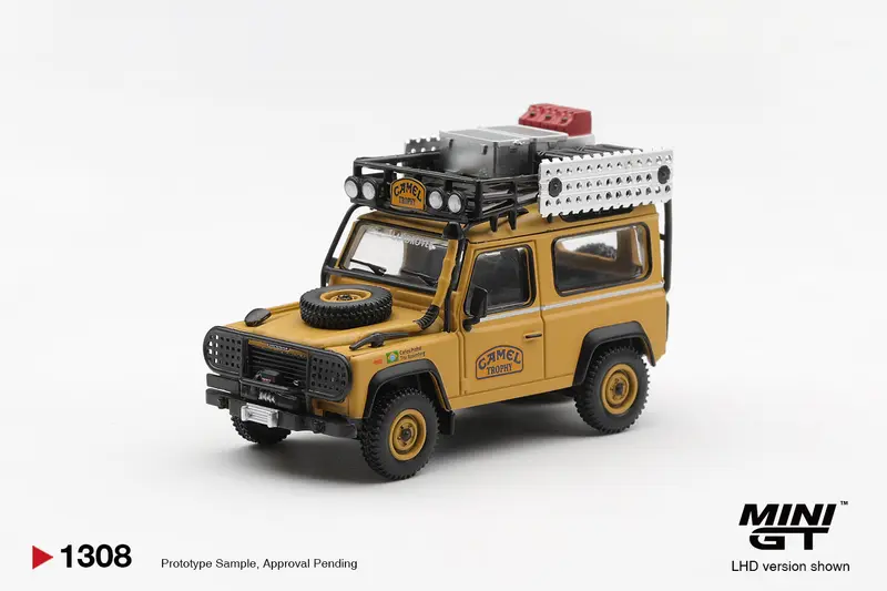 [PRE-ORDER] Mini GT - Land Rover Defender 90 Camel Trophy Borneo Team Brazil 1985 – Scala 1/64 MGT01308-L