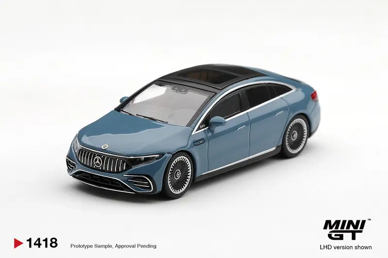 [PRE-ORDER] Mini GT - Mercedes-AMG EQS 53 Nautic Blue Metallic 2021 - Scala 1/64 MGT01418-L