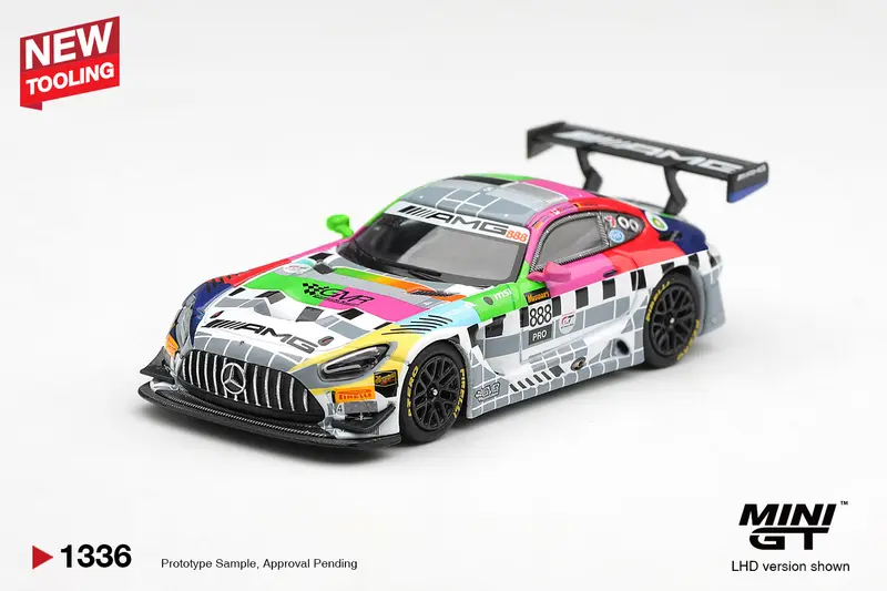 [PRE-ORDER] Mini GT - Mercedes-AMG GT3 #888 Mercedes-AMG Team GMR Meguiar's Bathurst 12 Hour 2025 - Scala 1-64 MGT01336-L