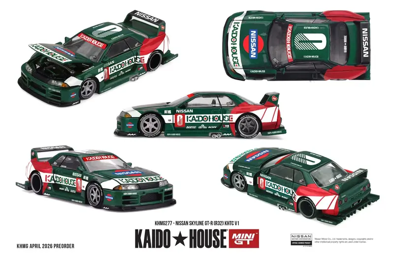 [PRE-ORDER] Mini GT - Nissan Skyline GT-R (R32) KHTC V1 1989 - Kaido House - Scala 1/64 KHMG277