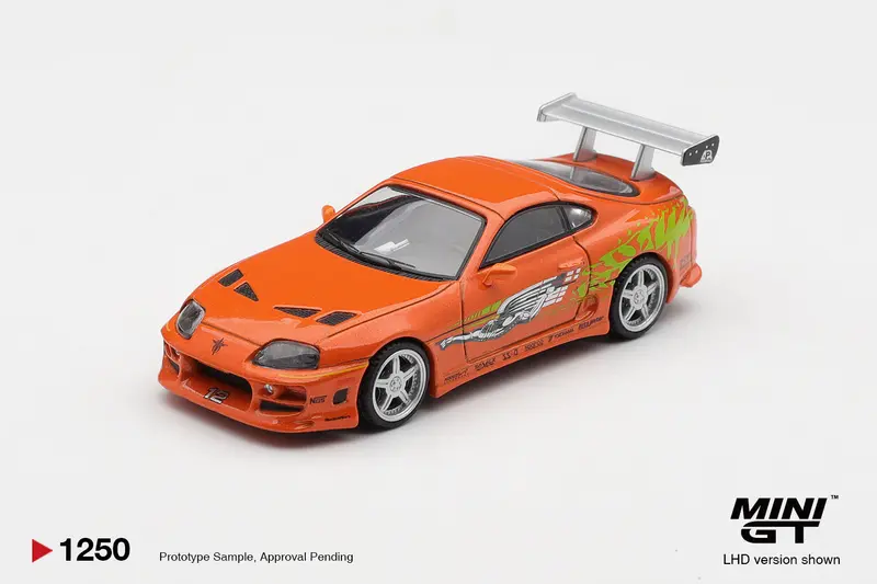 [PRE-ORDER] Mini GT - Toyota Supra MK4 (A80) BOMEX - The Fast and the Furious 2001 - Brian O'Conner - Scala 1/64 MGT01250-BL Blister Packaging
