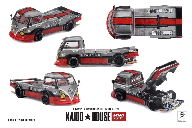 [PRE-ORDER] Mini GT - Volkswagen T1 Street Battle Spec V1 1972 - Kaido House - Scala 1/64 KHMG292