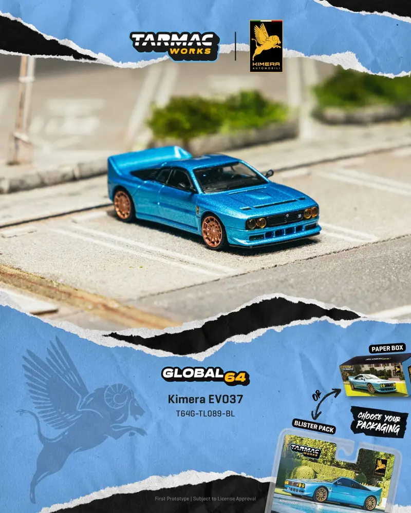 [PRE-ORDER] Tarmac Works - Kimera EVO37 Blue 2021 - GLOBAL64 - Scala 1/64 T64G-TL089-BL