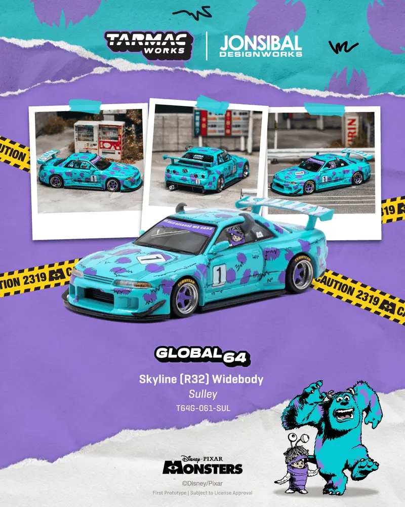 [PRE-ORDER] Tarmac Works - Nissan Skyline (R32) Widebody Designed by Jon Sibal Sulley - GLOBAL64 - Scala 1/64 T64G-061-SUL