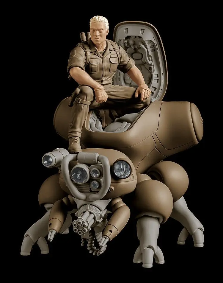 PREORDINE+ 01/2027 Ghost in the Shell PLAMAX minimum factory Plastic Model Kit Batou with Fuchikoma 8 cm