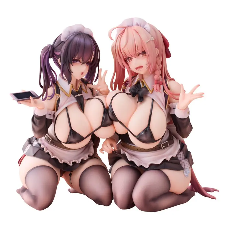 PREORDINE 02/2027 Original Character PVC Statues 1/5 2-Set Koho Miya & Otsuhane Fuwari illustration by Ninoude 18 cm