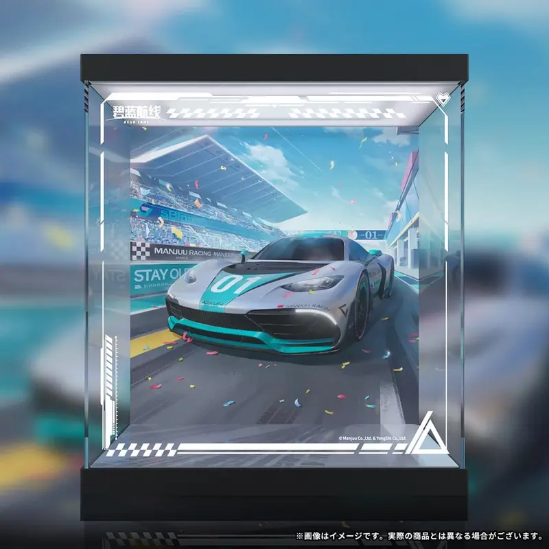 PREORDINE+ 04/2027 Azur Lane Acrylic LED Display Case for Shinano Moonlit Chrome Ver. 30 x 34 cm