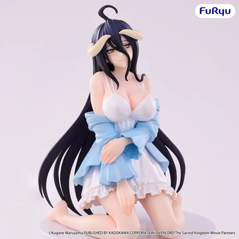 PREORDINE+ 04/2027 Overlord Noodle Stopper PVC Figure Albedo Loungewear Pearl White Ver. 12 cm