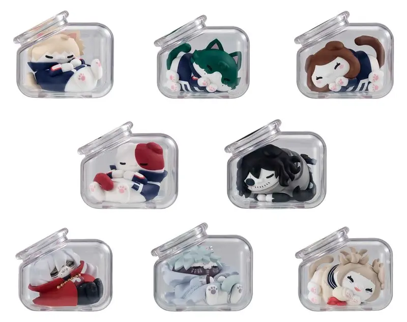 PREORDINE+ 08/2027 My Hero Academia Mega Cat Project Mini Figures Good Night Heroaca Cats 6 cm Blind Box Display (8)