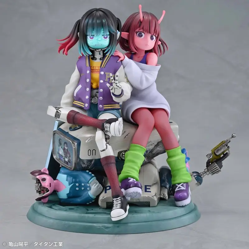 PREORDINE+ 09/2027 Milky Subway The Galactic Limited Express PVC Figures 2-Pack Chiharu & Makina 18 cm