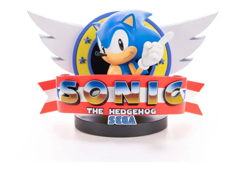 PREORDINE+ 12/2026 Sonic the Hedgehog Statue Sonic Title Screen 21 cm