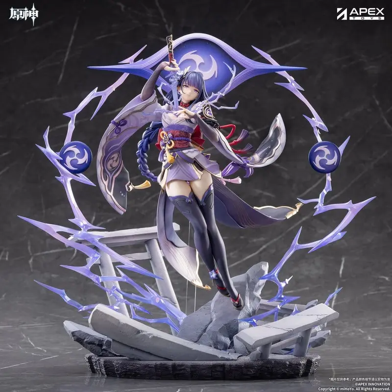 PREORDINE+ 12/2027 Genshin Impact PVC Figure 1/7 Raiden Shogun Plane of Euthymia Ver. 36 cm