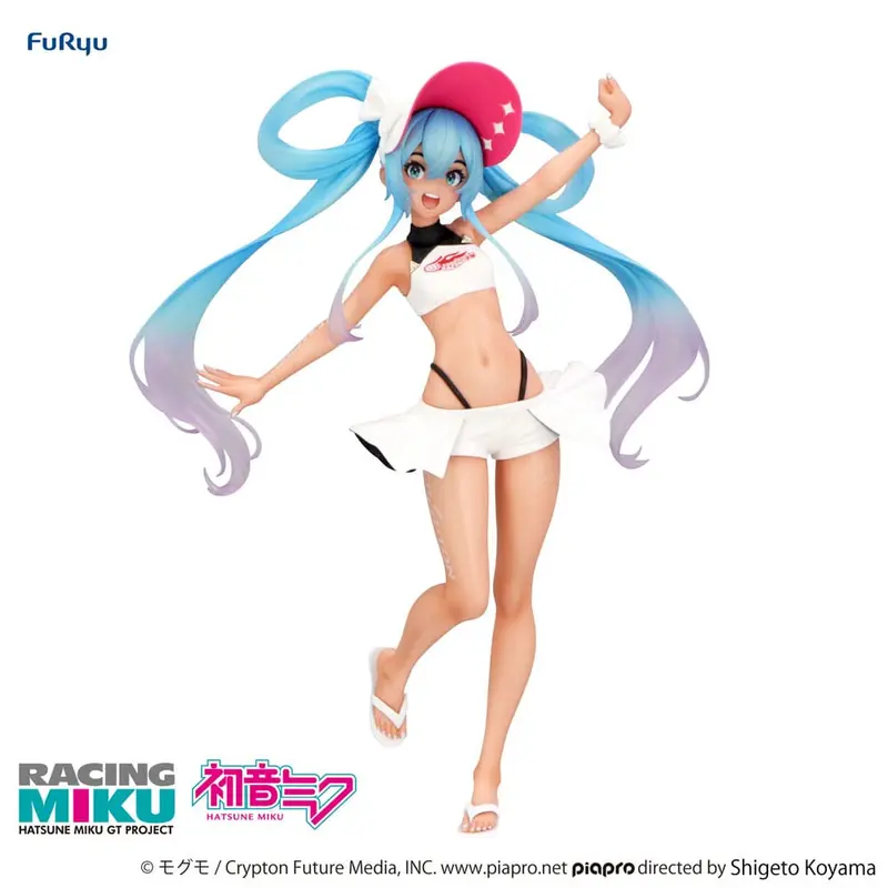 PREORDINE+ CHIUSO 01/2026 Hatsune Miku GT Project Trio-Try-iT PVC Statue Racing Miku 2024 Summer Holiday Ver. 23 cm