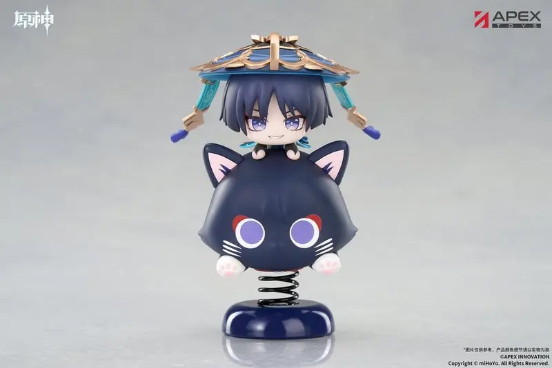 PREORDINE+ CHIUSO 01/2027 Genshin Impact Chibi Chara Yurayura Stand PVC Figure Wanderer 11 cm