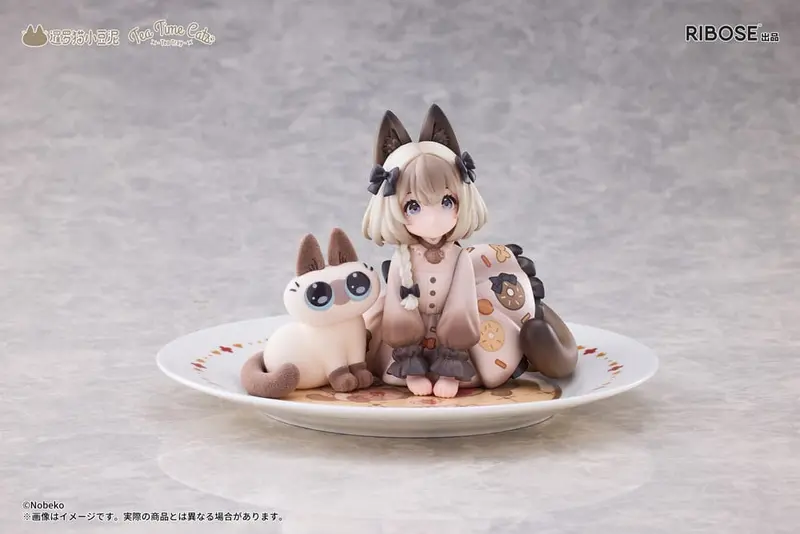 PREORDINE+ CHIUSO 03/2026 Decorated Life Collection PVC Statue Tea Time Cats x Siamese Cat Azuki-san Friendship Collaboration Exclusive Set 18 cm