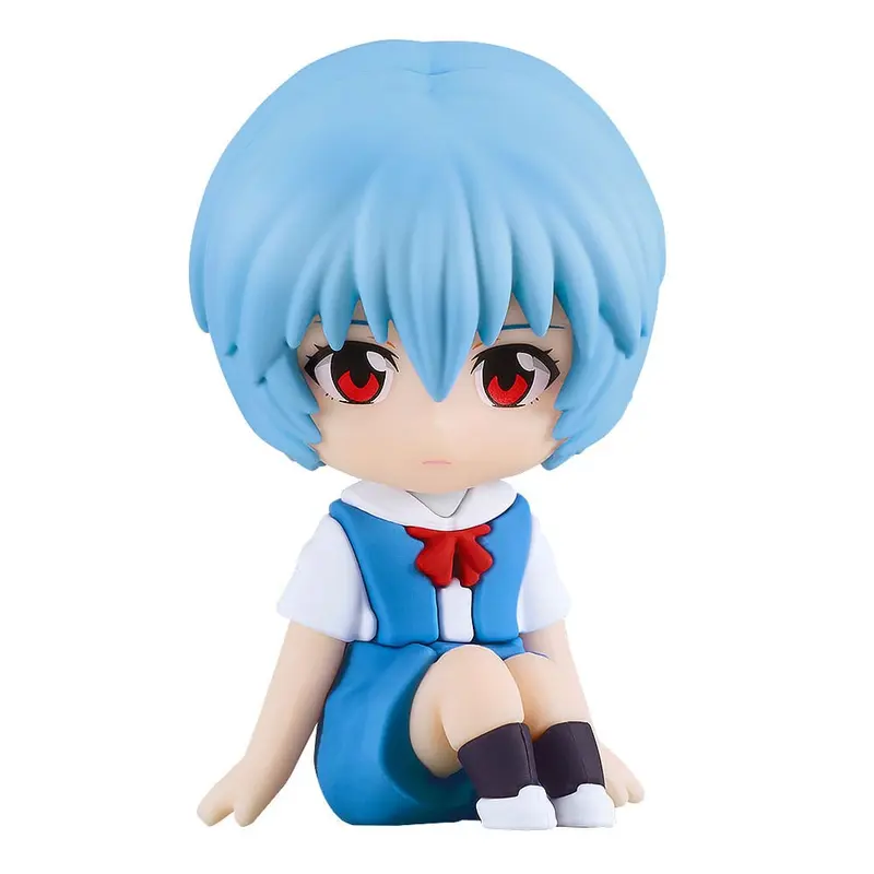 PREORDINE+ CHIUSO 06/2026 Rebuild of Evangelion Rubber Mascot Nendroid Plus Mini Figure Rei Ayanami 8 cm