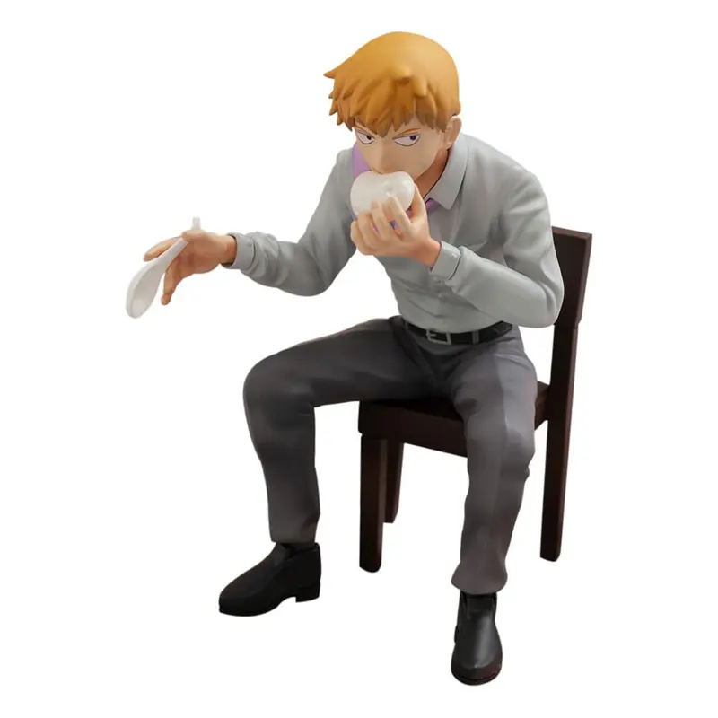 PREORDINE+ CHIUSO 07/2026 Mob Psycho 100 III x Bunbougu Cafe 2022 PVC Statue Arataka Reigen 14 cm