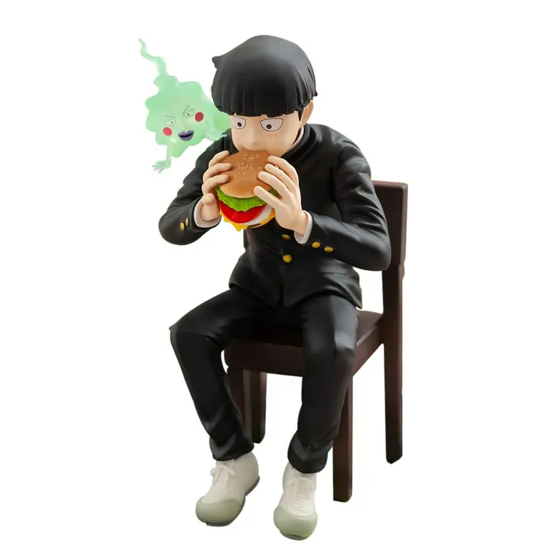 PREORDINE+ CHIUSO 07/2026 Mob Psycho 100 III x Bunbougu Cafe 2022 PVC Statue Shigeo Kageyama & Ekubo 13 cm