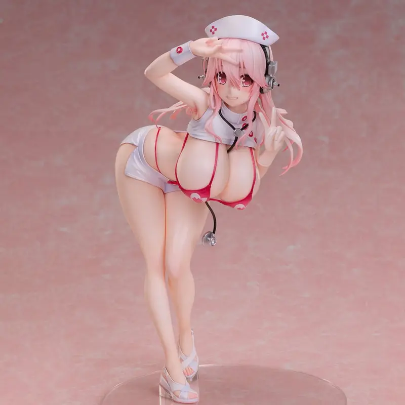 PREORDINE+ CHIUSO 07/2026 Super Sonico PVC Statue 1/6 Super Sonico Nurse Bikini Ver. 22 cm