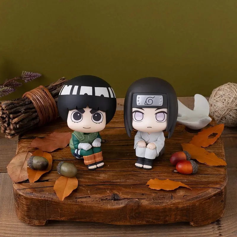 PREORDINE+ CHIUSO 07/2027 Naruto Shippuden Look Up PVC Figures 2-Pack Rock Lee & Neji Hyuga 11 cm (with gift)