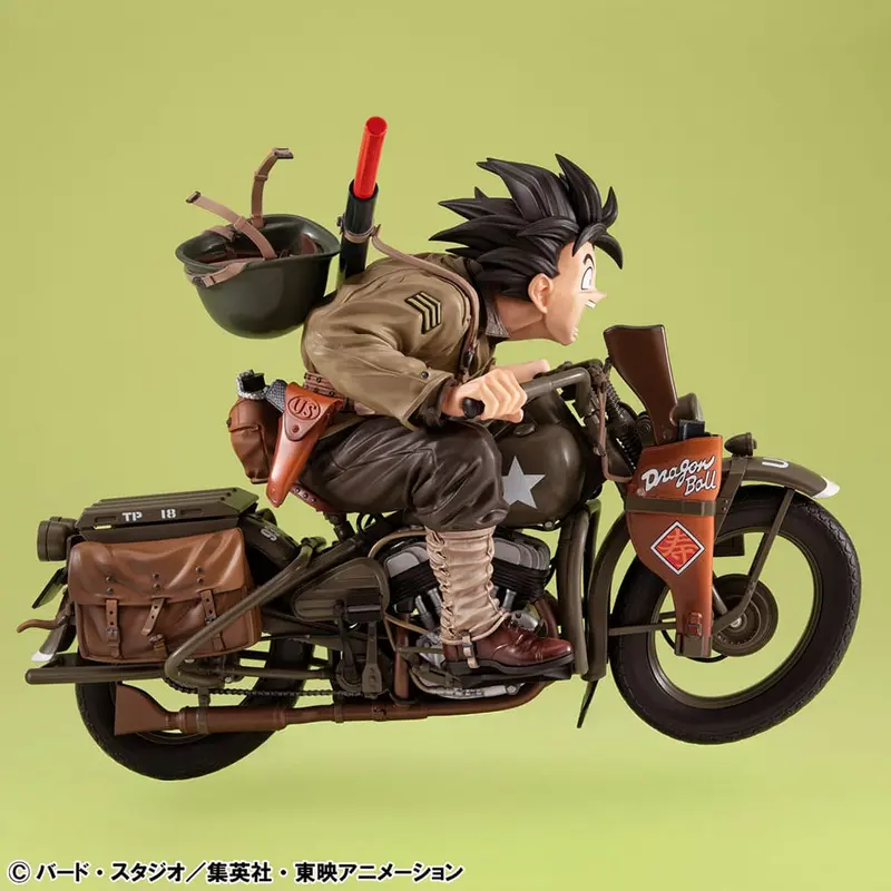PREORDINE+ CHIUSO 08/2026 Dragonball Z 05 Desktop Real McCoy PVC Diorama Son Goku & Bike 18 cm