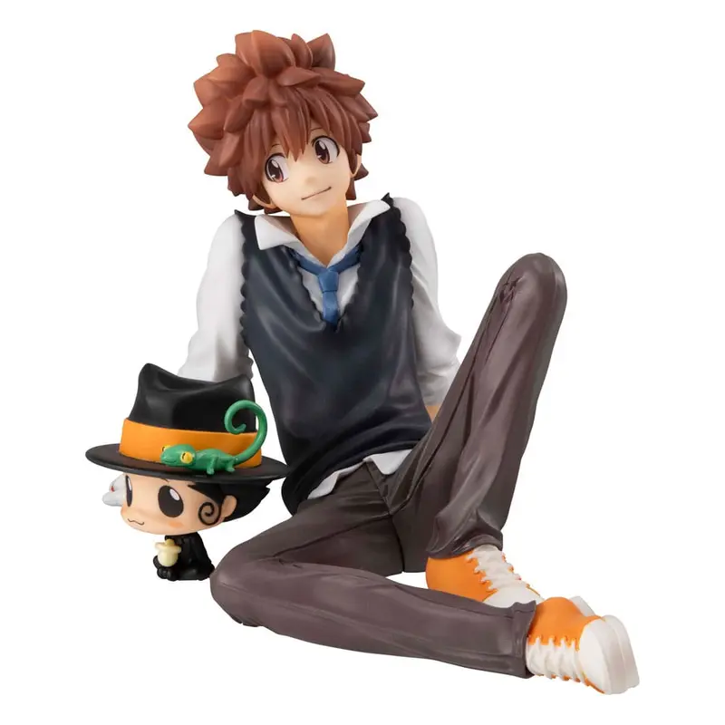 PREORDINE+ CHIUSO 08/2026 Katekyo Hitman Reborn! G.E.M. Series PVC Statue Tsuna & Reborn Palm Size 9 cm