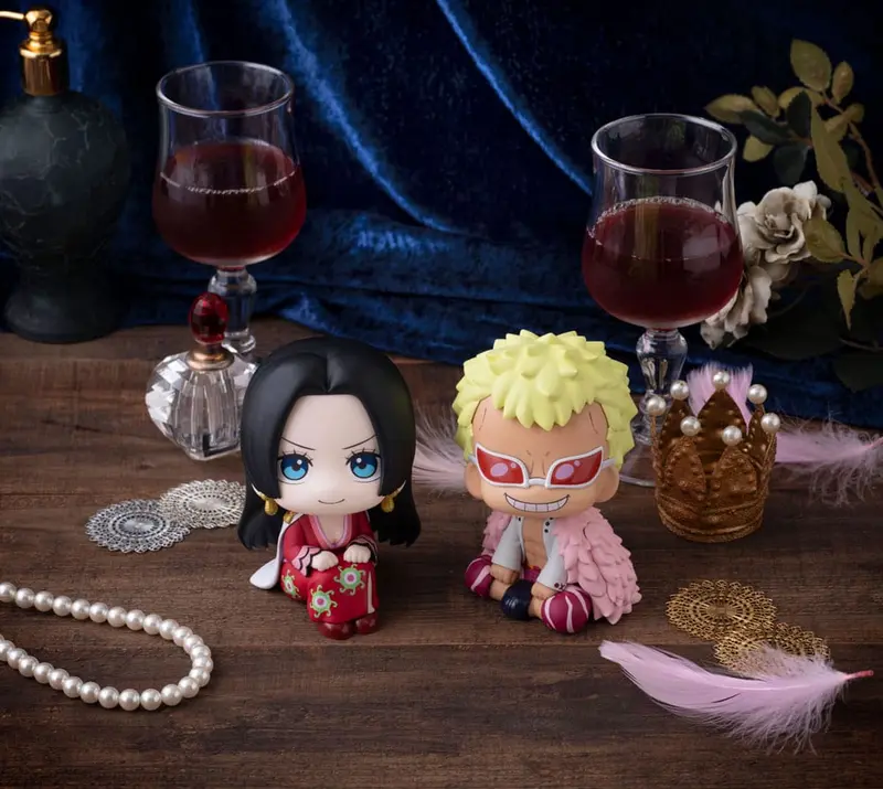 PREORDINE+ CHIUSO 08/2026 One Piece Look Up PVC Statue Boa Hancock & Donquixote Doflamingo Set (with gift) 11 cm