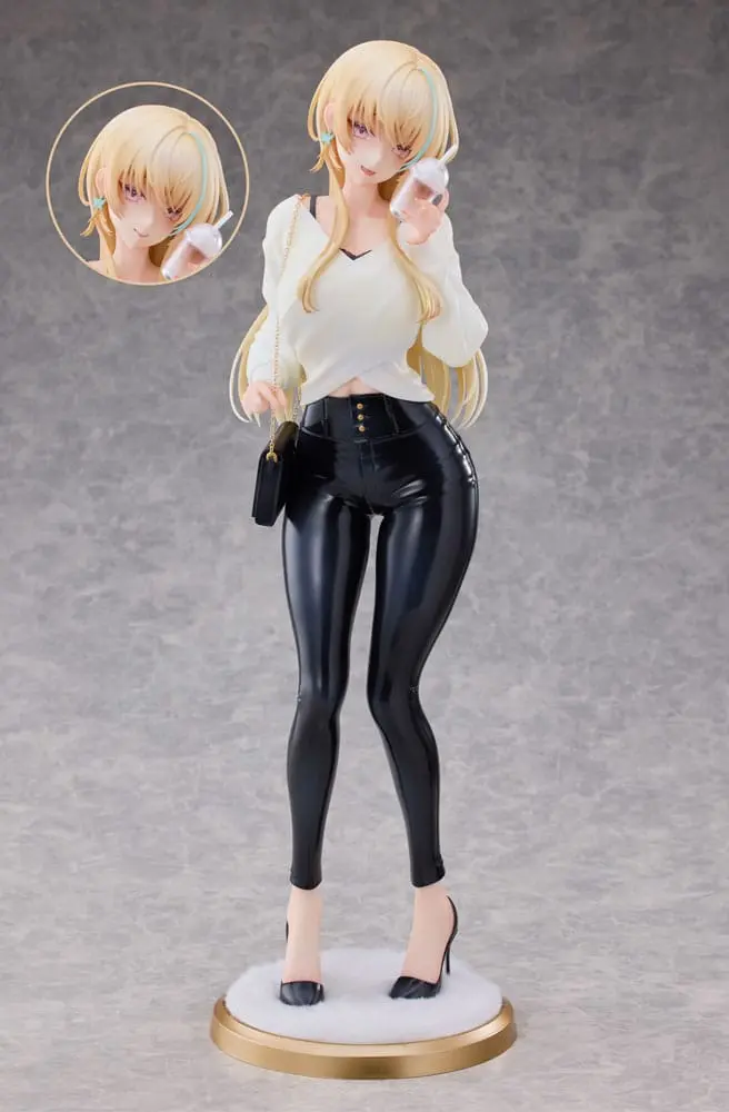 PREORDINE+ CHIUSO 09/2026 Original Character Statue 1/4 Aoi Koigakubo Illustrated by Fujiko Leather Pants Deluxe Edition 42 cm