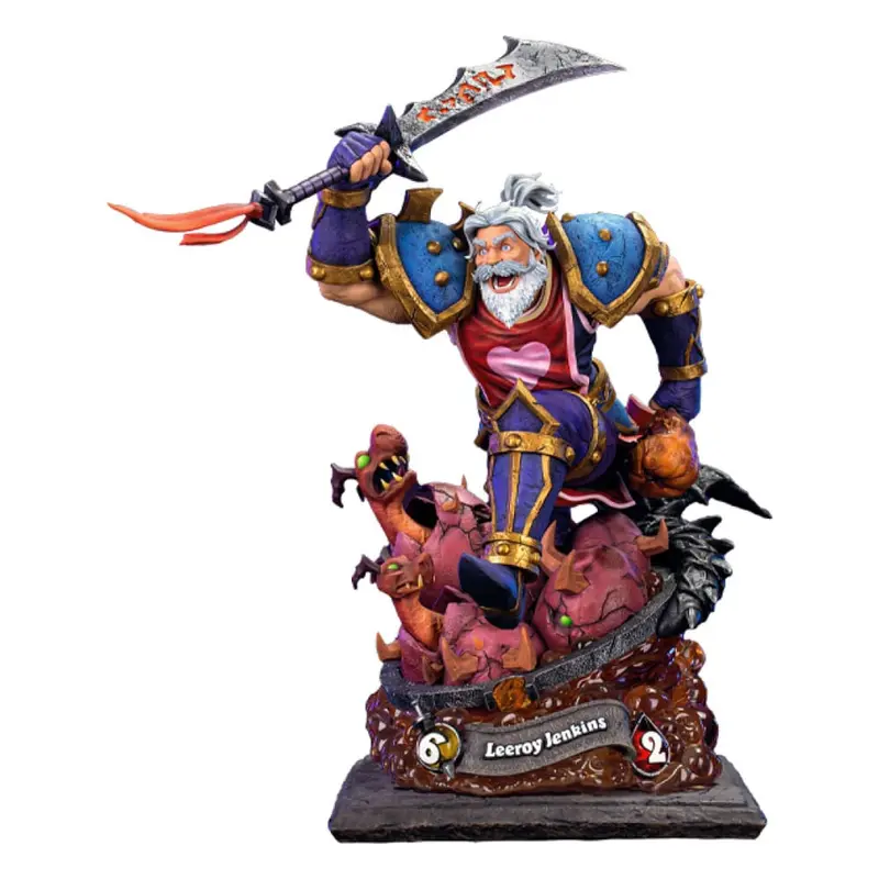 PREORDINE CHIUSO 10/2025 Hearthstone Statue 1/10 Leeroy Jenkins 25 cm