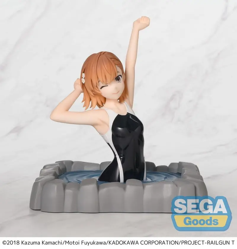 PREORDINE+ CHIUSO 10/2026 A Certain Scientific Railgun T Thermae Utopia PVC Statue Mikoto Misaka 14 cm