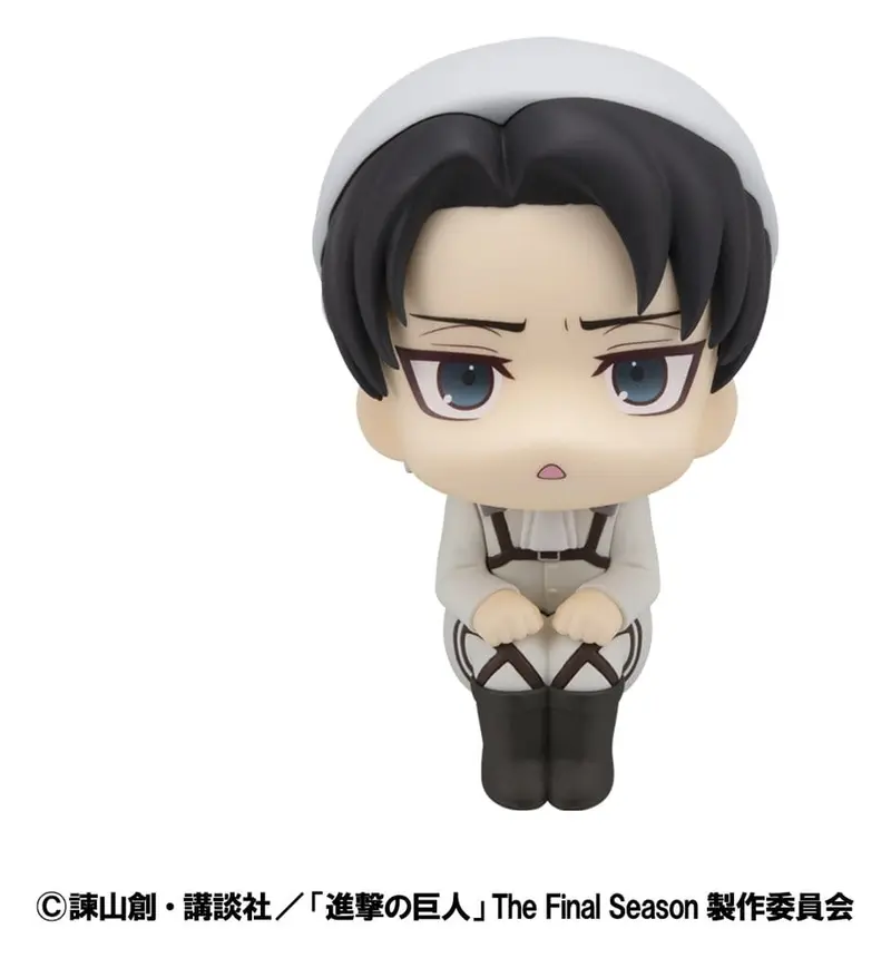 PREORDINE+ CHIUSO 11/2026 Attack on Titan Look Up PVC Statue Levi Cleaning up Ver. 11 cm