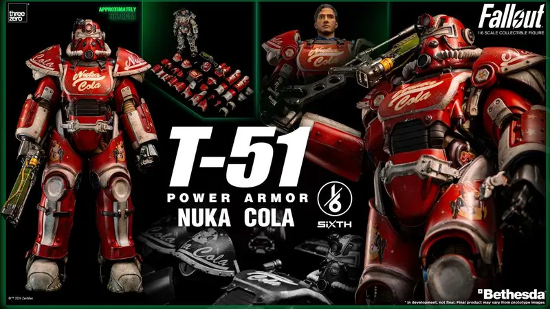 PREORDINE ESAURITO Fallout T-51 Nuka Cola Power Armor 1/6 Action Figure
